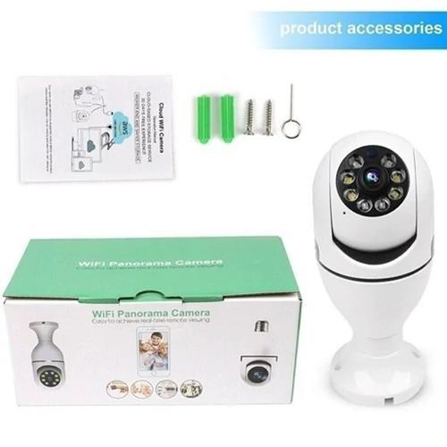 دوربین لامپی چرخش 360 درجه قابل کنترل با نرم افزار v380